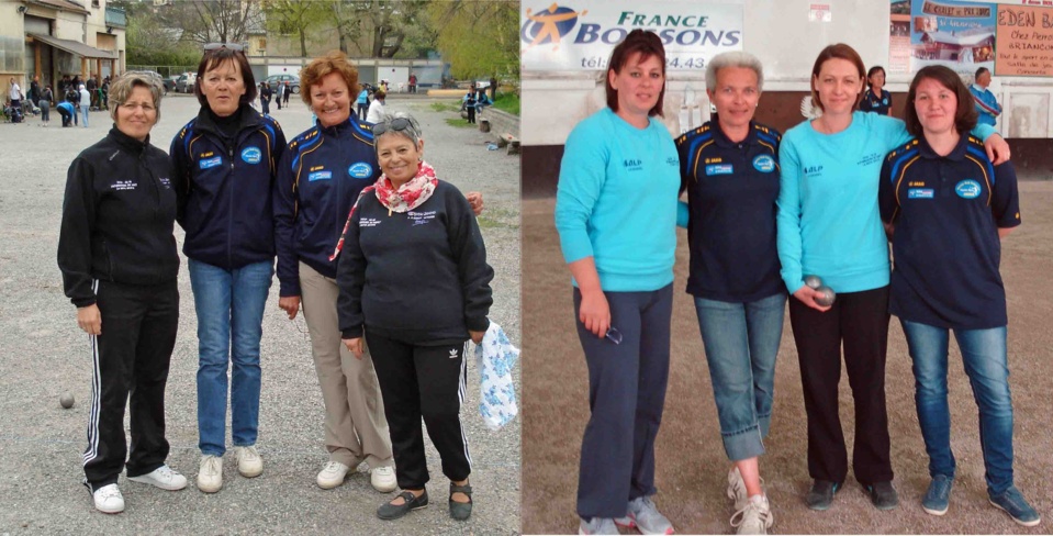 Marie France Baelde et Claude Richard en sortie de poule face à Torres Cécile et Andrée - Nathalieet Charlotte avec Cindy et Roselyne Marie France Baelde et Claude Richard en sortie de poule face à Torres Cécile et Andrée - Nathalieet Charlotte avec Cindy et Roselyne