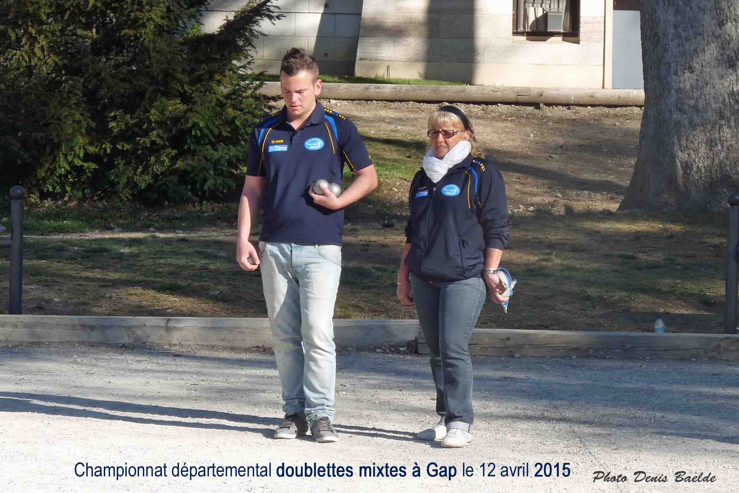 Kevin et Michèle pendant leur 1/8ème de finale victorieux Kevin et Michèle pendant leur 1/8ème de finale victorieux