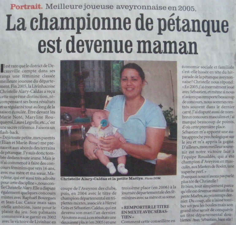 Christelle récompensée pour sa régularité. Christelle récompensée pour sa régularité.