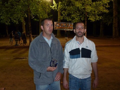 Les vainqueurs du concours B, Eddy Carceles (à gauche) et Gaetan Cournede (à droite)
