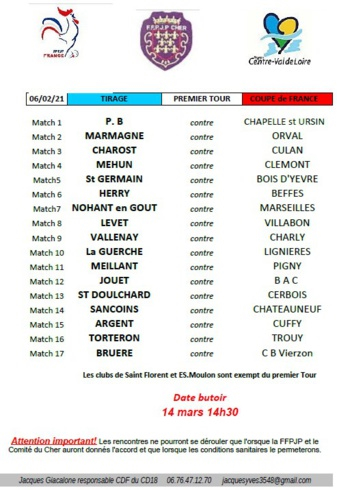 Premier tour de la Coupe de France Premier tour de la Coupe de France
