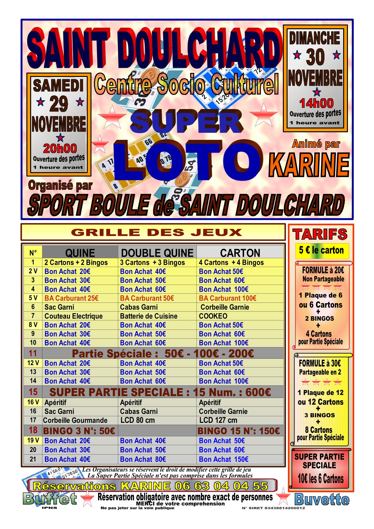 Rifles sport Boules St Doulchard/Marmagne Rifles sport Boules St Doulchard/Marmagne