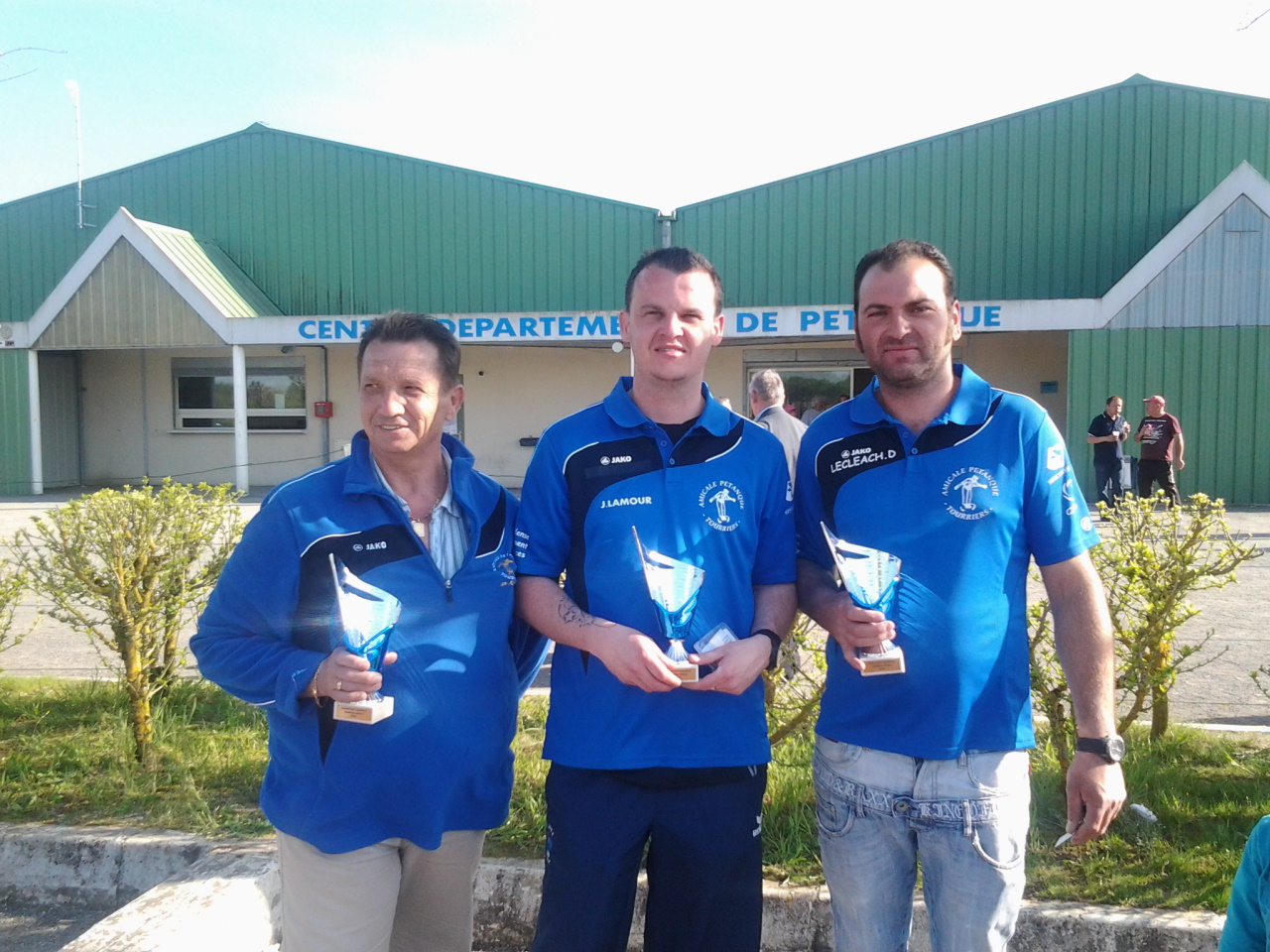 Triplette séniors . eddy FELTAIN-Julien LAMOUR-Jean-Francois OLMOS champions