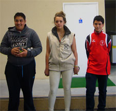 championnat triplette junior: ISAAC ARENAS champion championnat triplette junior: ISAAC ARENAS champion