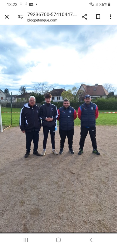 Départemental doublettes provencal: St Florent champion avec Bordinat et Jacquet