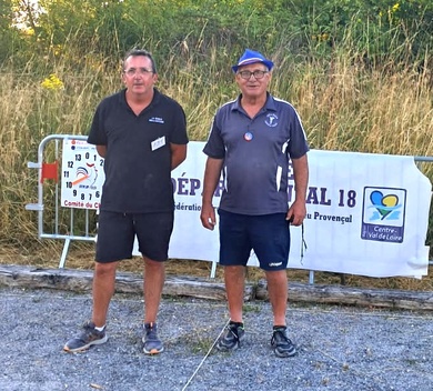 Championnat Tête à Tête Vétéran : Joel Chevalier Vice-Champion