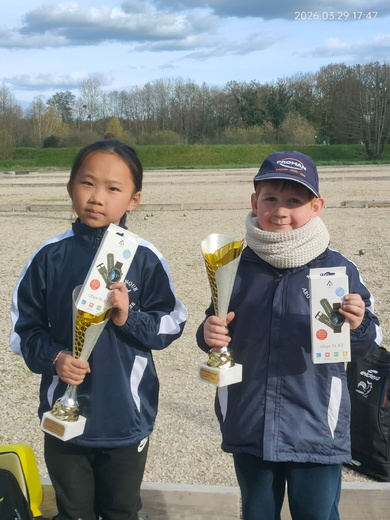Championnats doublette jeunes. Keylia Siong - Corentin Hautin (Argent) Champions Minimes Championnats doublette jeunes. Keylia Siong - Corentin Hautin (Argent) Champions Minimes