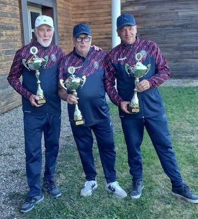 SACRE Champions Triplette vétéran Pascal Bedu - Philippe Lecolloter - Thierry Gangneux.  Bravo à nos Argentais !!!