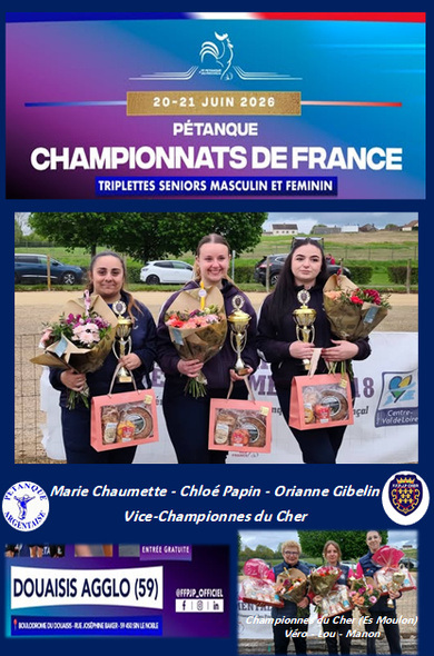 Championnats de France Triplette Féminin