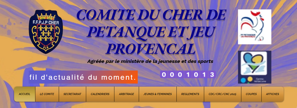 Site du Comité départemental du Cher