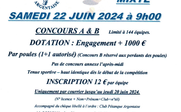 4ème REGIONAL Doublette mixte