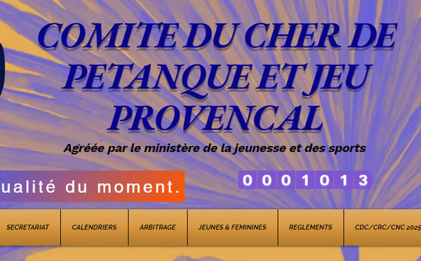 Site du Comité départemental du Cher