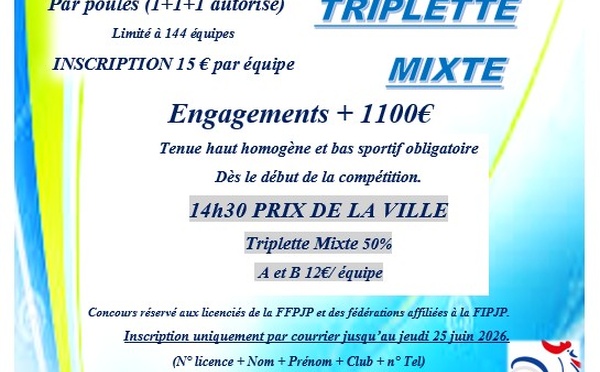 Régional Triplette mixte
