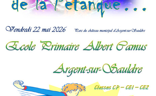 A la découverte de la Pétanque avec l'Ecole Primaire d'Argent