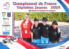 2025 champions Cher triplette minimes