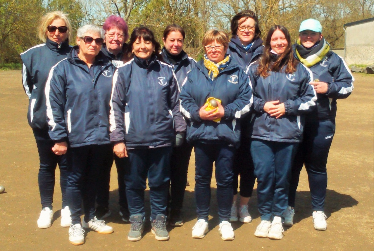 Chpt Triplette féminine 2022  - 3 équipes en 1/4