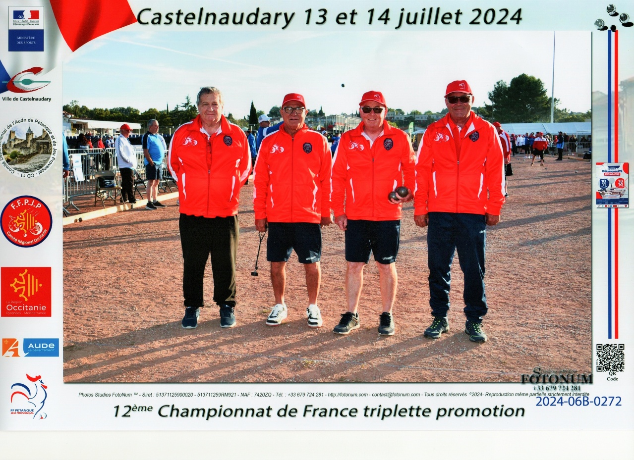 2024 - champion triplette promotion - Castelnaudary 2024 - champion triplette promotion - Castelnaudary