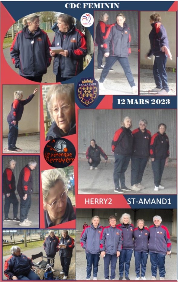 Résultats CDC Féminin Résultats CDC Féminin