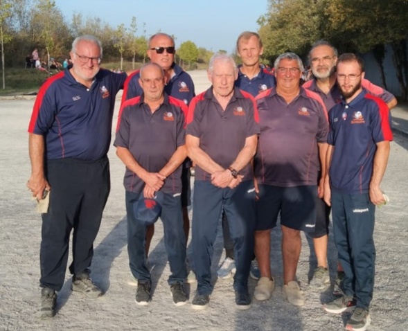 Les séniors après leur victoire au tir