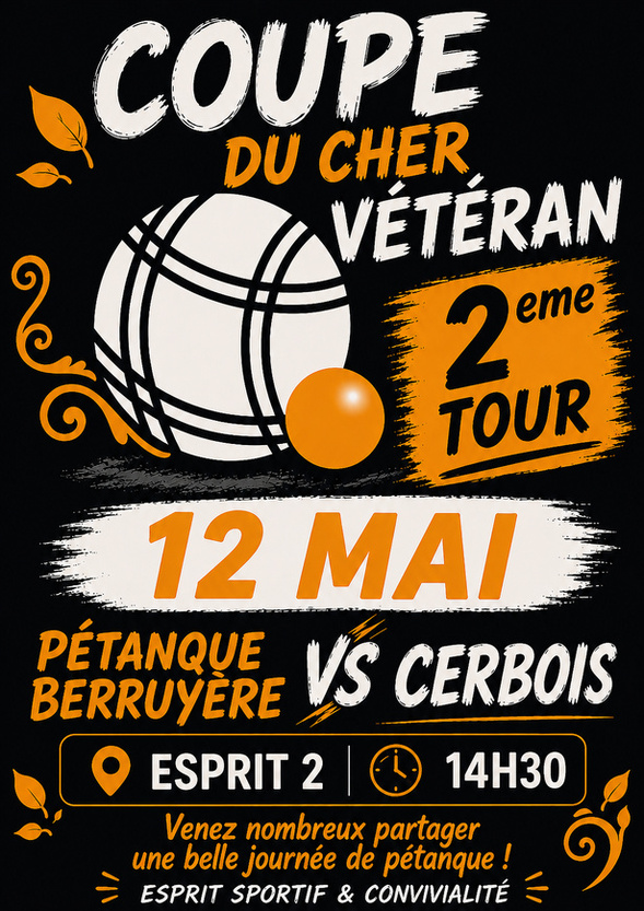 2ème tour de la Coupe du Cher Vétérans