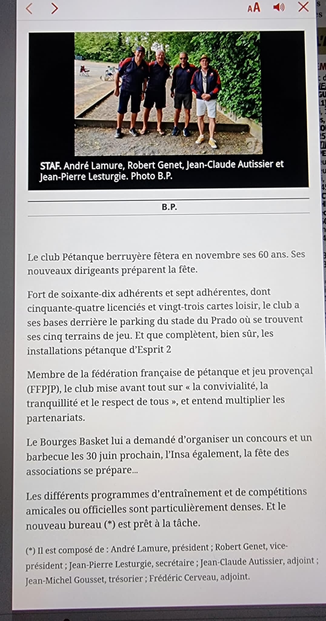Article du Berry Article du Berry