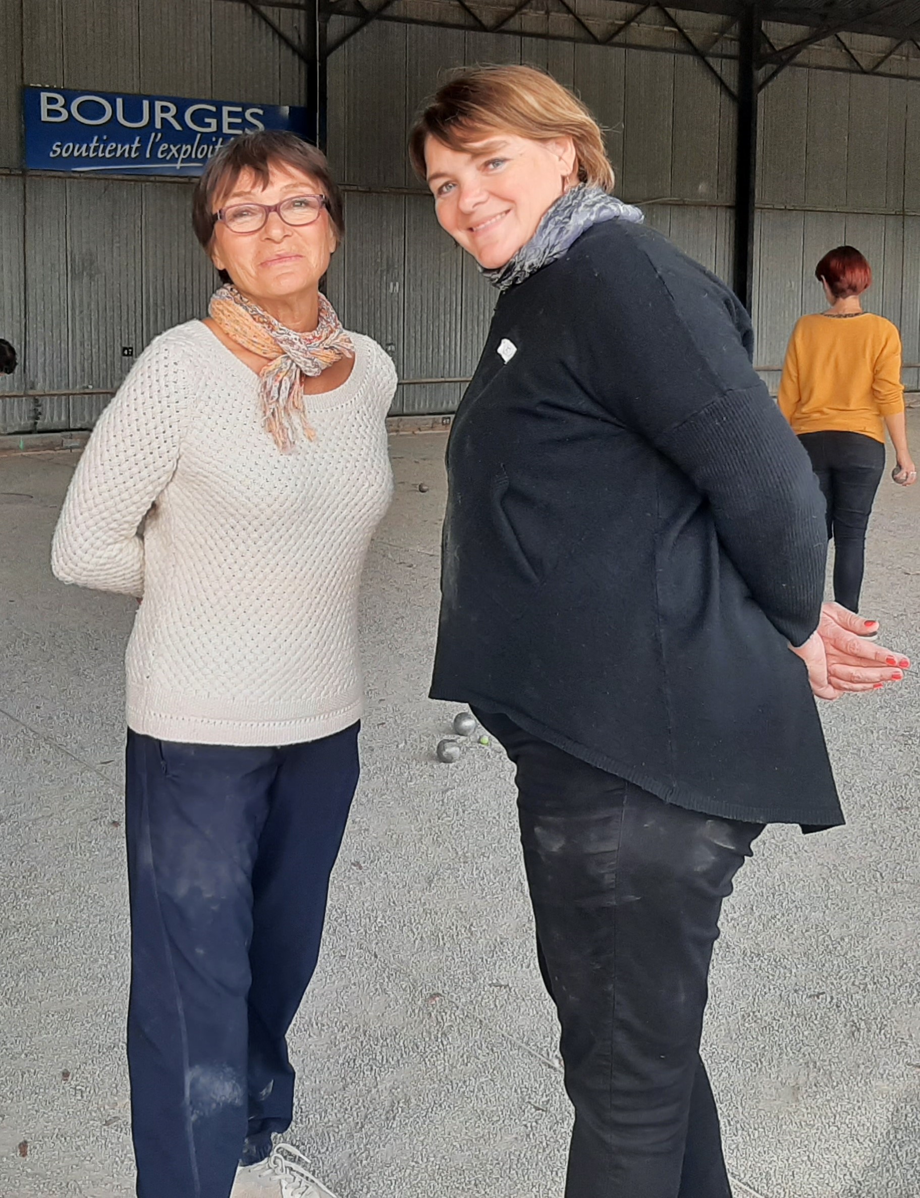 Liliane et Sabine qui terminent 6èmes