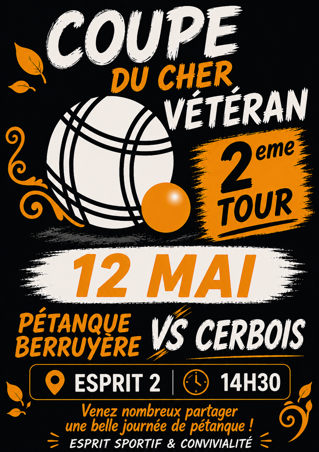 2ème tour de la Coupe du Cher Vétérans 2ème tour de la Coupe du Cher Vétérans