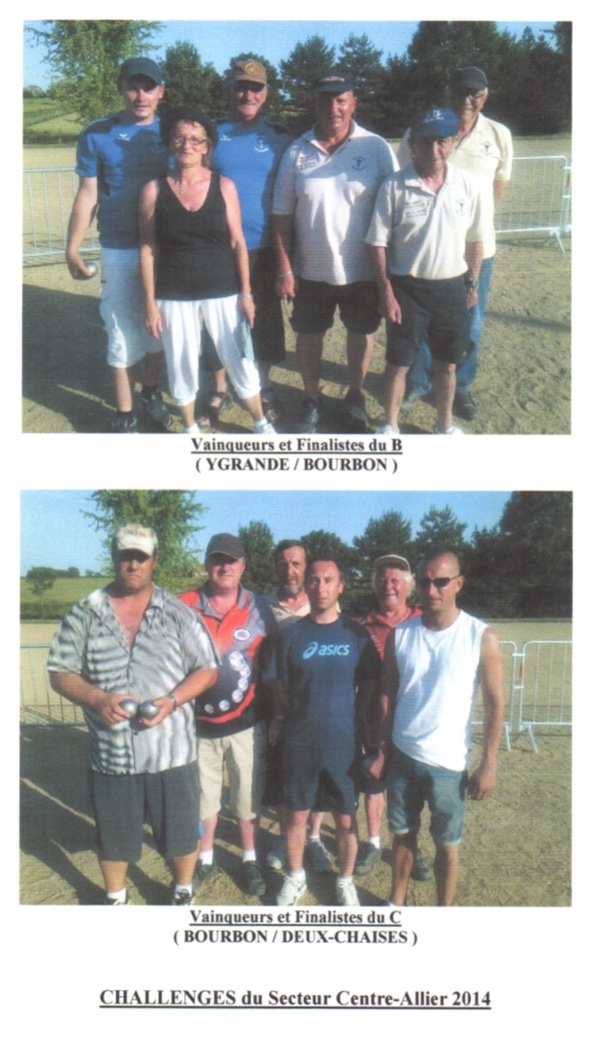 Challenges du Secteur Centre-Allier Challenges du Secteur Centre-Allier