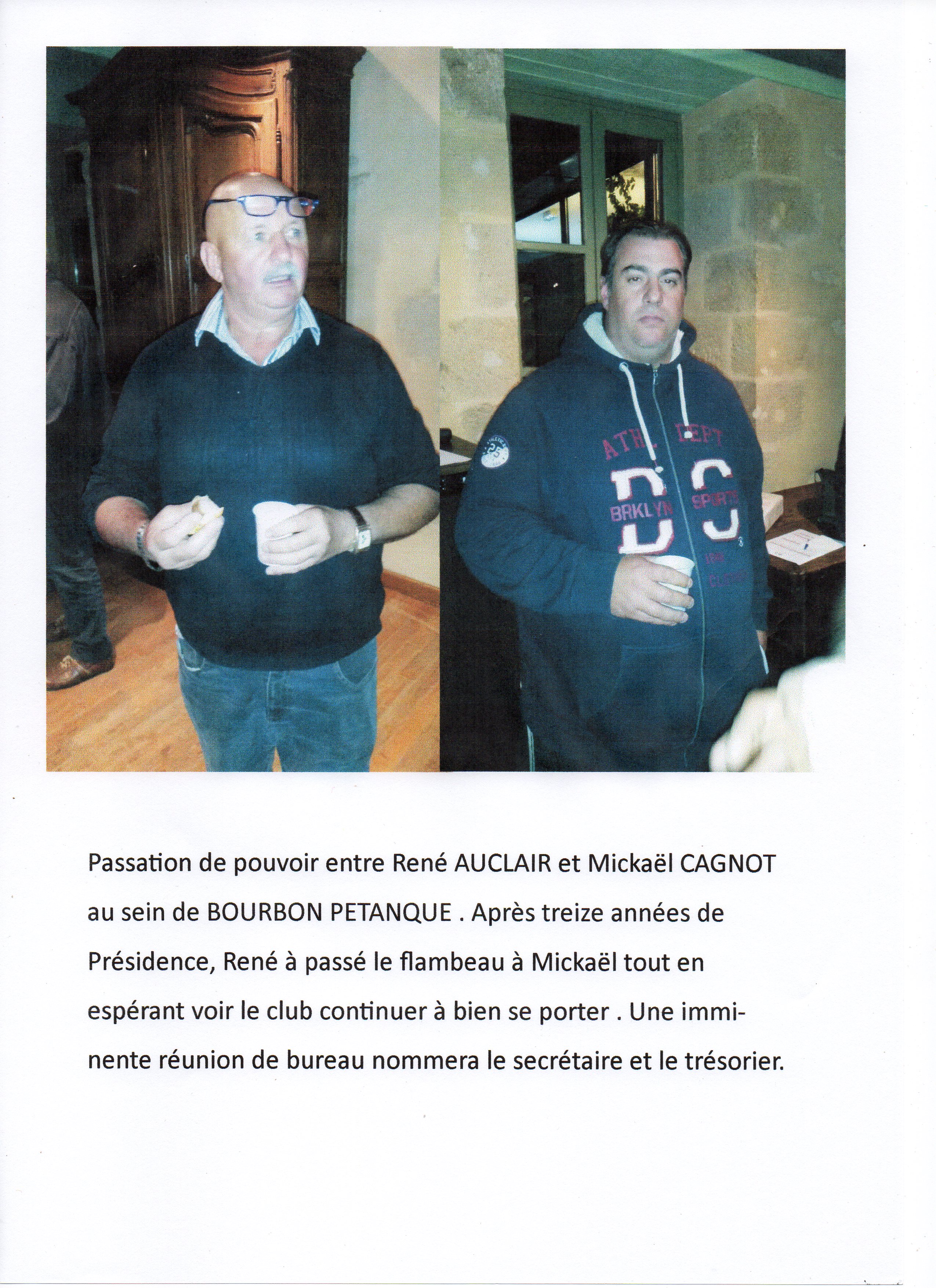 Présidence de Bourbon Pétanque Présidence de Bourbon Pétanque