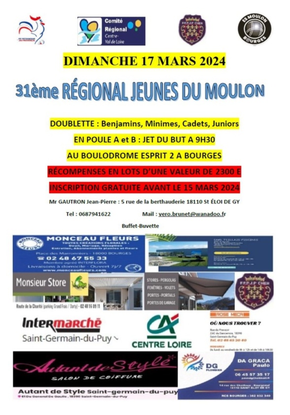 REGIONAL JEUNES DU MOULON