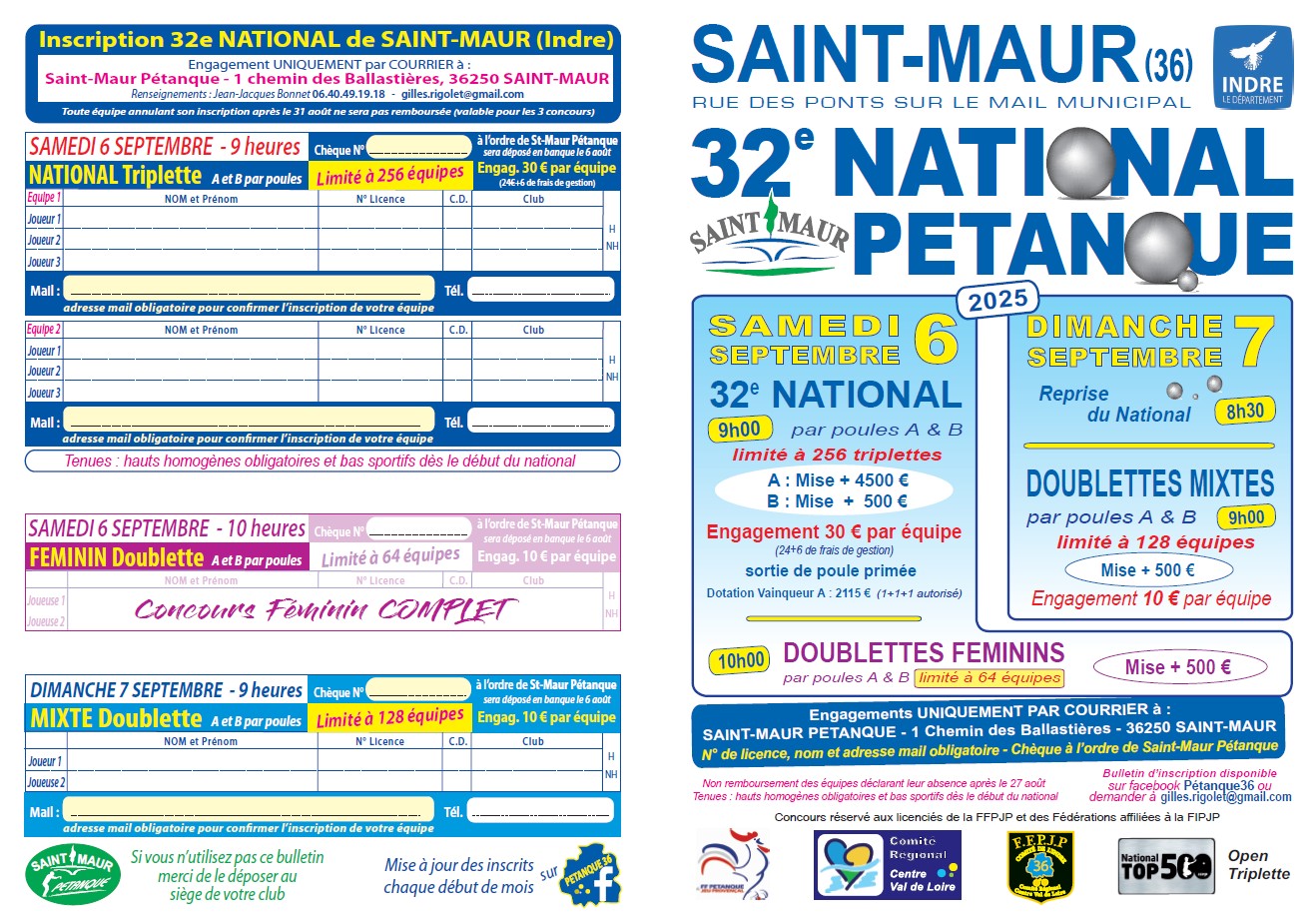 NATIONAL SAINT-MAUR 2025 NATIONAL SAINT-MAUR 2025