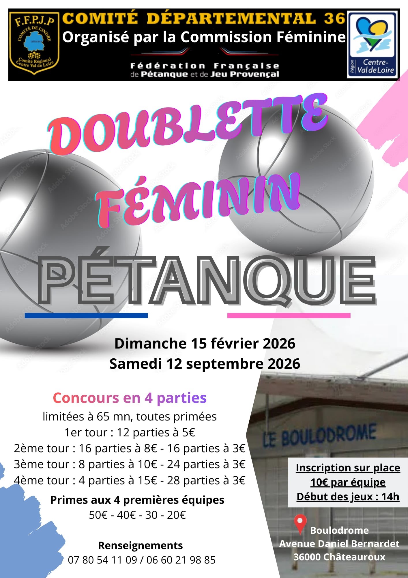 FEMININES CONCOURS 4 PARTIES 2026 FEMININES CONCOURS 4 PARTIES 2026