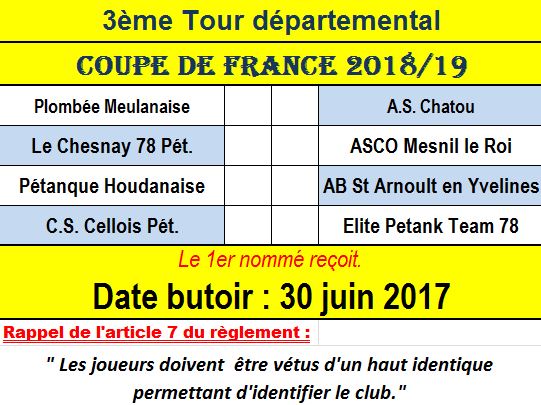Coupe de France: 3ème tour Coupe de France: 3ème tour
