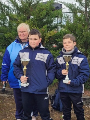 Championnat Départemental doublette  Minimes cadets juniors à Aubergenville Pétanque