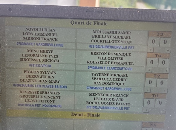 1/4 de finale Championnat Provençal