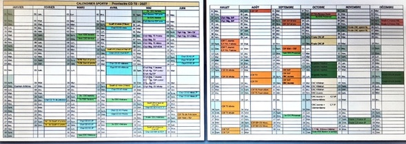 Calendrier provisoire CD 78 pour 2027 Calendrier provisoire CD 78 pour 2027