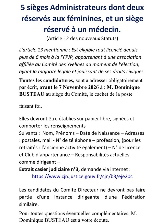 Assemblee générale du comité Assemblee générale du comité