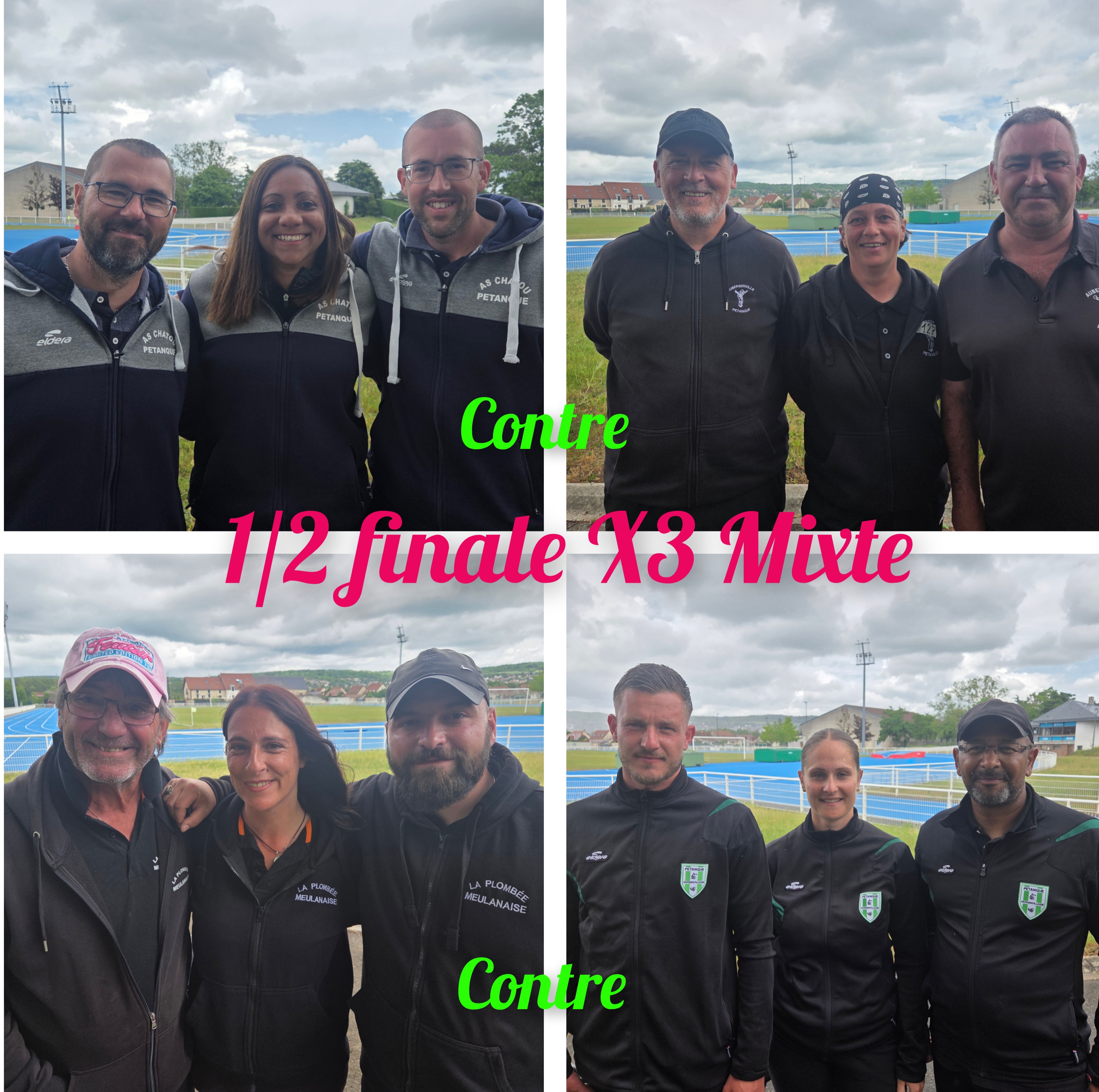 Tirage 1/2 finale Championnat X3 Mixte