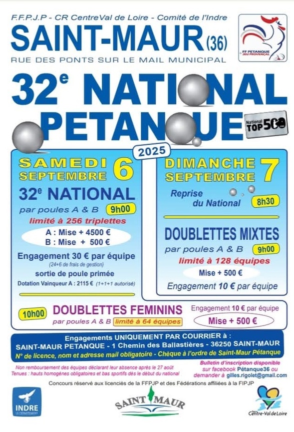 National de Saint-Maur 2025 National de Saint-Maur 2025