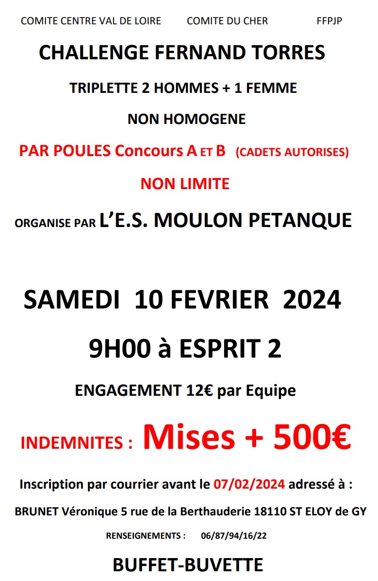 Challenge TORRES (2H+1F) Challenge TORRES (2H+1F)