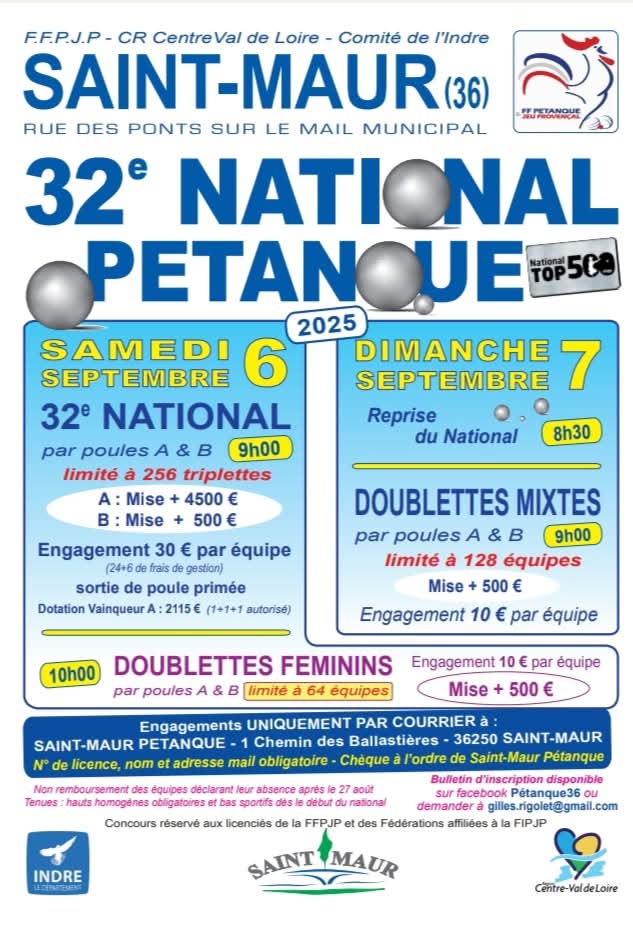 National de Saint-Maur 2025 National de Saint-Maur 2025