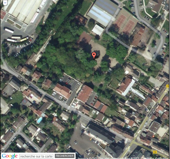 Géolocalisation de la pétanque de Mériel Géolocalisation de la pétanque de Mériel