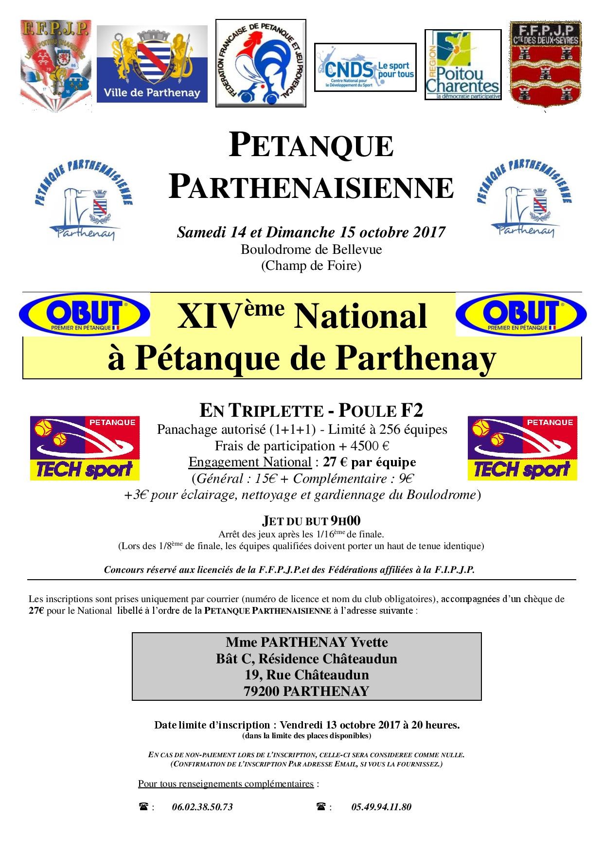 XIV National de Parthenay