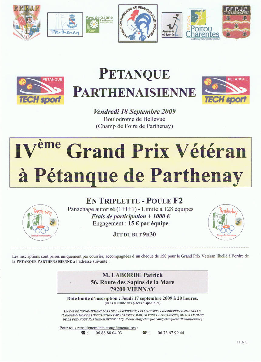 4ème Grand Prix Vétéran