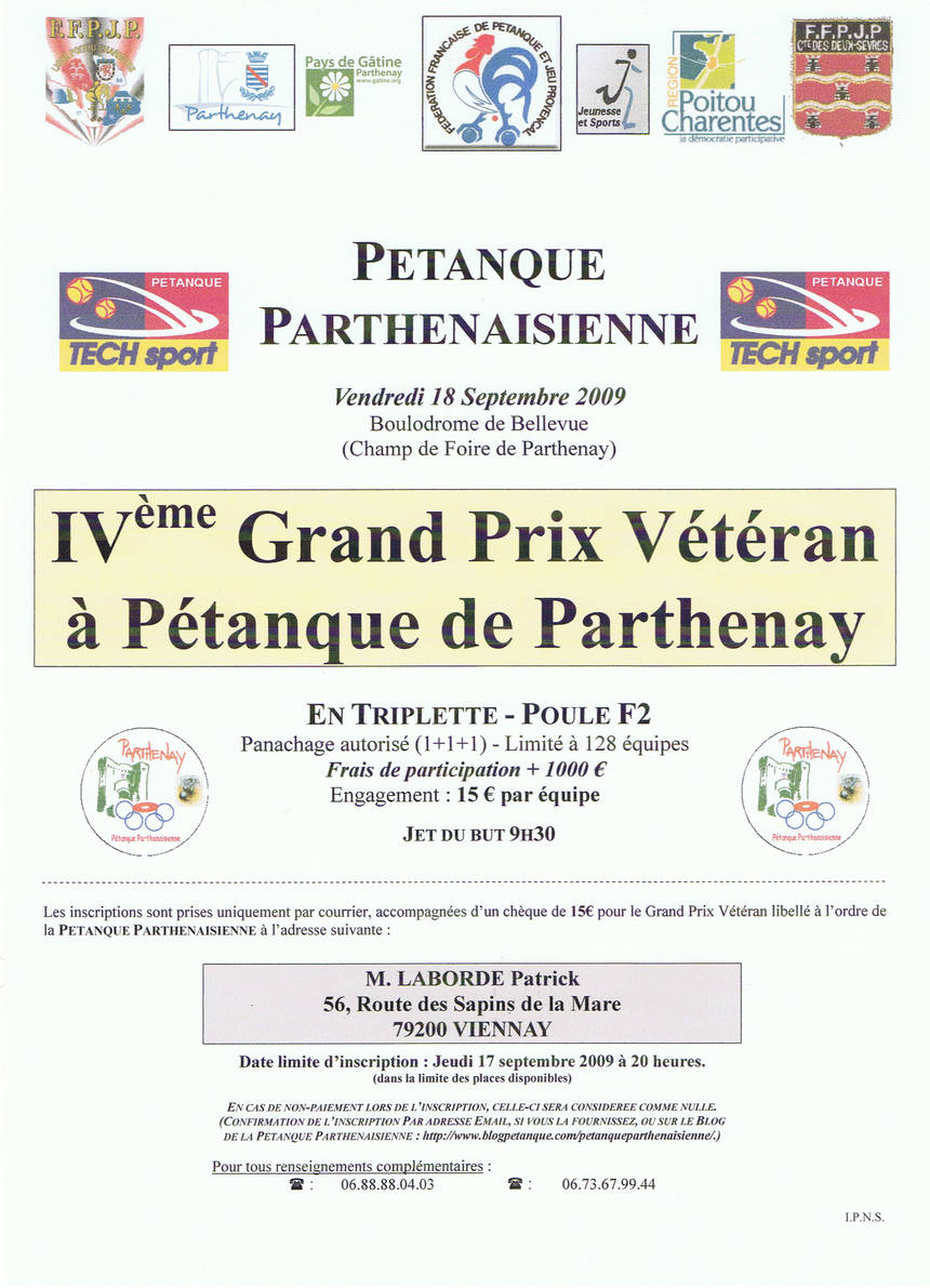 4ème Grand Prix Vétéran 4ème Grand Prix Vétéran