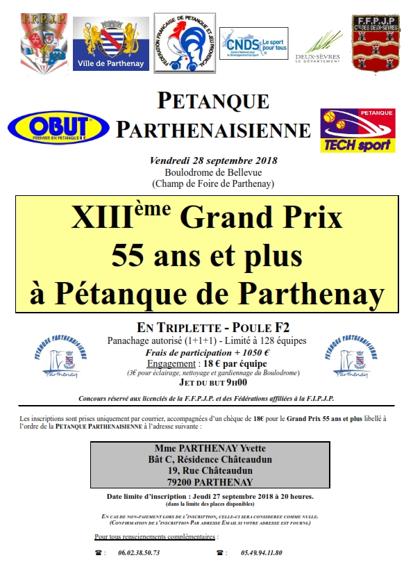 GP Triplette "55ans et plus" GP Triplette "55ans et plus"