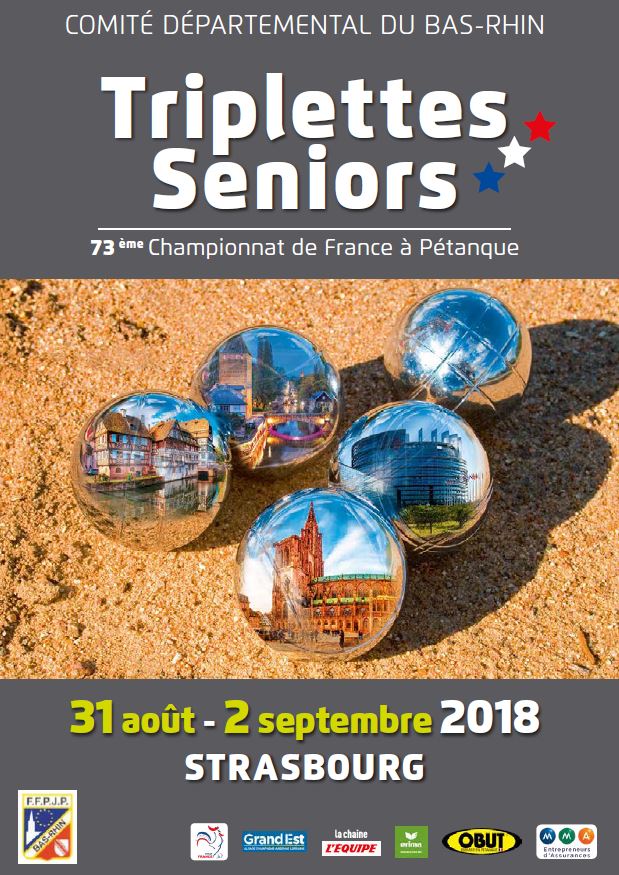 Triplette Masculin 2018 à Strasbourg (67) Triplette Masculin 2018 à Strasbourg (67)