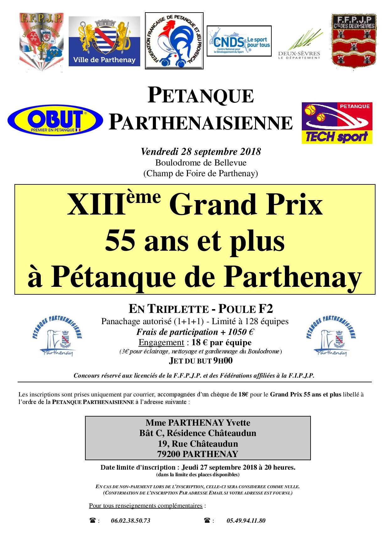 GP Triplette 55ans et plus de Parthenay