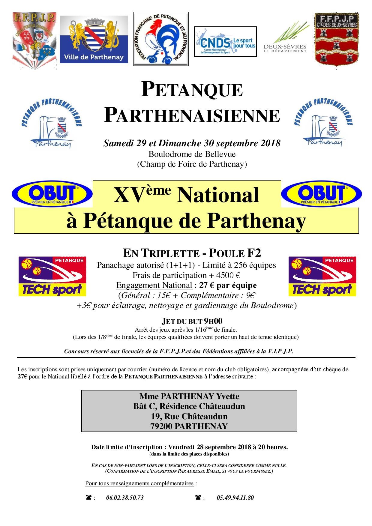 XV National de Parthenay