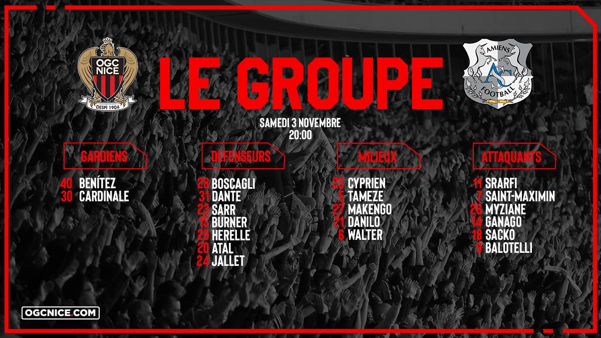 Nice - Amiens Nice - Amiens